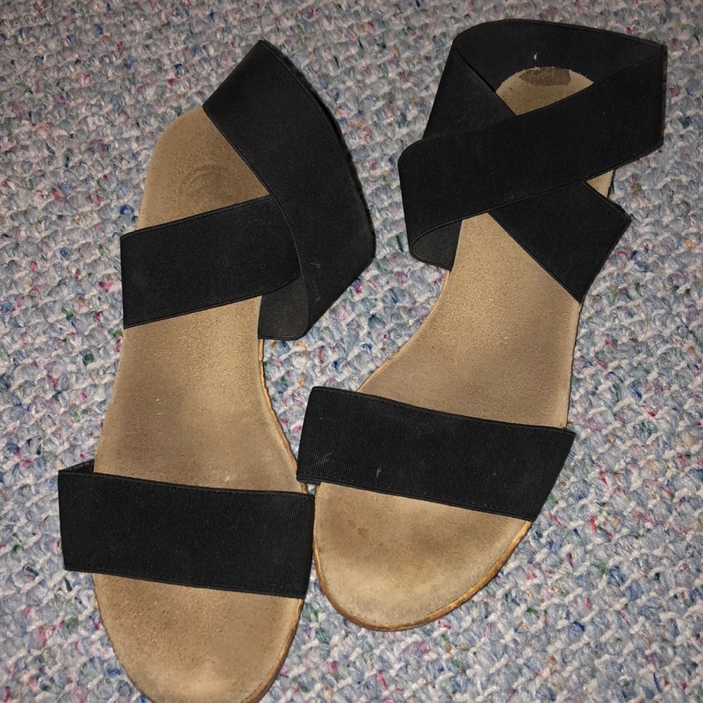Charleston Shoe Co Black Sandals